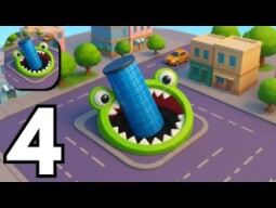 Hole.io - Gameplay Walkthrough Part 4 Tutorial NEW Mobile Game (Android,ios)