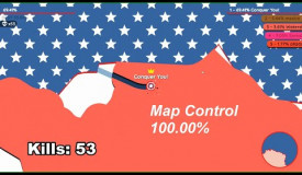 Paper io 2 [Captain America] Map Control: 100.00% 83 Kills, This is NOT an Instant Win