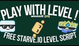 PLAY WITH LEVEL! STARVE.IO FREE LEVEL SCRIPT