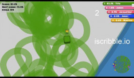 Paper.io 2  [iscribble.io] Map Control: 100.00%