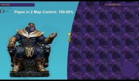 Paper.io 2 Map Control: 100.00% [Thanos Hand] World Epic Fight