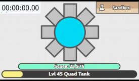 Levelling in Diep.io Sandbox With Shapes Only. (Level 45 Speedrun)