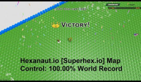 Hexanaut.io [Superhex.io] Map Control 100.00% World Record