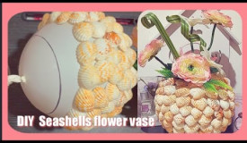 DIY Seashells Flower Vase || Creative Home Decor || Lordz Love DIY