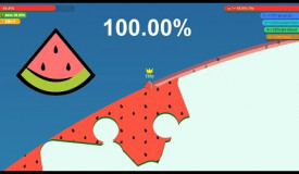 Paper.io 3 [Watermelon] Map Control: 100.00%