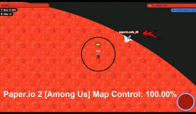 Paper.io 2 [Among Us] Map Control: 100.00%