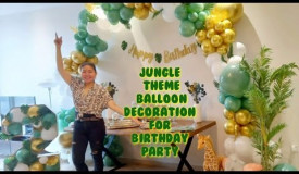 Jungle Theme Balloon Decoration  for Birthday Party|| Lordz Love DIY || Best Idea