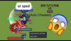 Dynast.io || Aziz Vs U NUB Aziz cheats with spear F
