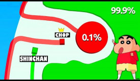 NOOB vs PRO vs HACKER with CHOP vs SHINCHAN in HEXANAUT.IO | AMAAN-T