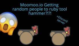 Moomoo io getting two random people to ruby tool hammer?! + Discord server