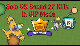 Zombs Royale | Solo VS Squad In VIP Mode 27 Kills!