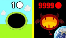 MAX LEVEL HOLE EVOLUTION! All Skin Unlocked & World Record! Gold HACK in Hole.io
