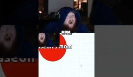 Caseoh's Mum Stream Sniping Him In Agario #shorts #caseoh #funnyclips #twitch #agario #gaming