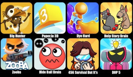Help Story Brain Puzzle,Big Hunter,Paper io 3D,Dye Hard,Zooba,Hide Ball Brain Teaser,456 Survival. Play this game for free on Grizix.com!