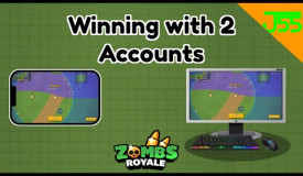 Winning Zombs Royale With 2 Accounts At The Same Time!