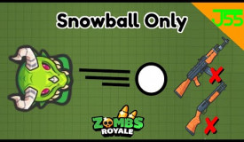 I Won Zombs Royale *ONLY* Using Snowballs!