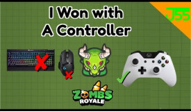 I WON ZOMBSROYALE WITH A CONTROLLER ONLY!