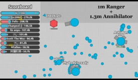 Ranger 1m vs Hunters in 2 Teams - Diep.io