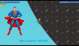 Paper.io 3 Map Control: 100.00% [Flash Superman]