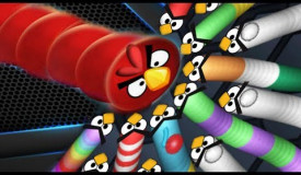 Slither.io Angry Birds Snake Bird Skin Epic Slitherio Gameplay | BestGamesVK