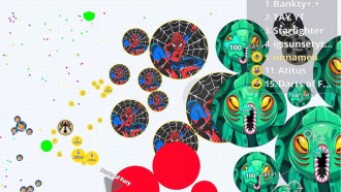 AGARIO MOBILE SPIDER MAN PLAY AGAR.IO MOBILE, BEST CUSTOM SKINS GAMEPLAY