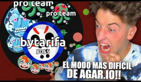 JUGANDO AL MODO MAS DIFICIL DE AGAR.IO!!! **ACABA EN ENFADO** AGAR.IO BYTARIFA GAMING