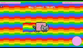 Paper.io 2 Map Control: 100.00% [Nyan Cat]