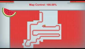 Paper.io Map Control: 100.00% [Watermelon]
