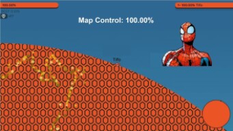 Paper.io 2 Map Control: 100.00% [Spider-Man]