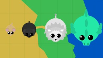RARE COLORED LIONS GAMEPLAY!! // HOW I LEVEL UP TO DRAGON! // MOPE.IO