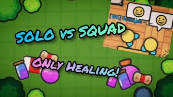 Zombs Royale - Solo vs Squad only Healing with [VG] Samaju!