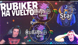 RUBIKER ha VUELTO!! c/ Poker - Agar.io