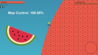 Paper.io 2 Map Control: 100.00% [Watermelon]