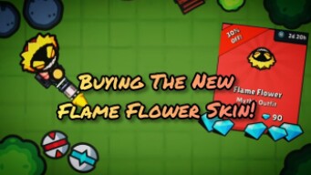 Zombs Royale - Buying the New Flame Flower Skin!