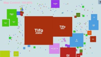 Agar.io Agarpaper (Paper.io) Map Control: 100.00%