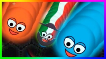 Wormate.io Best Trolling Small Worm Vs 2 Big Pro Worms Wormateio Epic Funny Gameplay