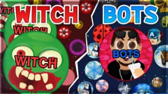 AGMA.IO WITCH vs BOTS?! *HACKER VS 100XXL BOTS*