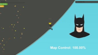 Paper.io 3 Map Control: 100.00% [Batman]