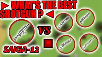 WHAT'S THE BEST SHOTGUN? (without mode) SAIGA-12 vs M1100 vs M870 vs MP220 vs SPAS-12 | SURVIV.IO