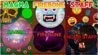 *NEW!* Agma.io MAGMA vs FIREBONE vs STAFF *NEW SELFFEED SERVER?!*