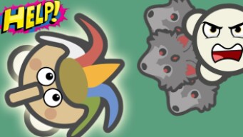 they FOUGHT me until the CLOWN HAT appear in MOOMOO.IO - Pidyohago