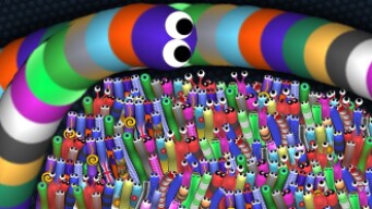 Slither.io 001 Giant Snake vs 90001 Snakes Epic Slitherio Gameplay