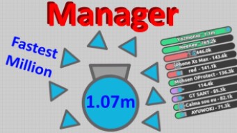 Diep.io | 1.07M Manager - My Fastest Million!