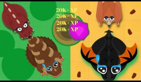 MAD MOPE T-REX EATS DINO MONSTER & PTERODACTYL KILLED BLACK DRAGON IN ARENA ( Xp Glitch Was)