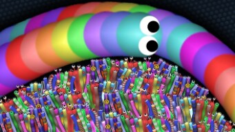 Slither.io 1 Giant Pro Snake vs 79197 Tiny Snakes Epic Slitherio Gameplay