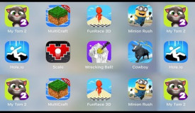 My Tom 2 | Multi Craft | Fun Race 3D | Minion Rush | Hole.io | Scale | Wrecking Ball | Cowboy