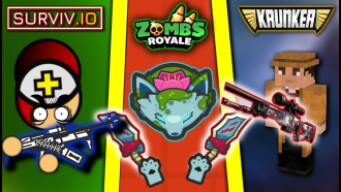SURVIV.IO vs ZOMBSROYALE.IO vs KRUNKER.IO