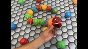 Slither.io. Monster Worm. Cardboard game. DIY