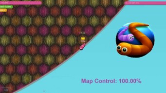 Paper.io 3 Map Control: 100.00% [Worm]