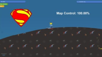 Paper.io 3 Map Control: 100.00%